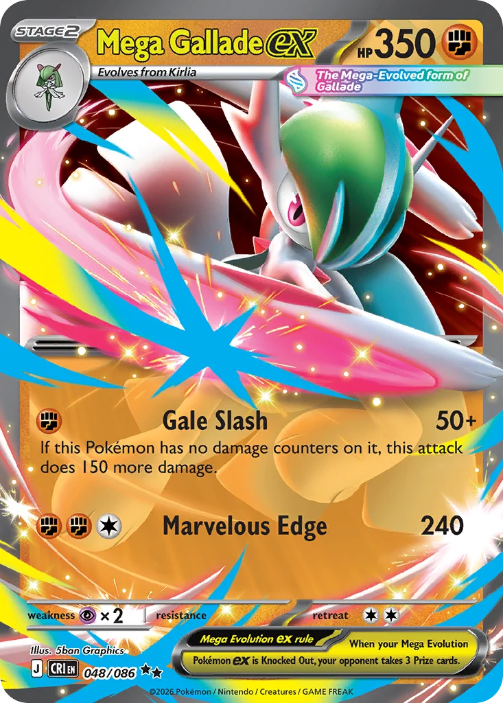 Mega Gallade ex — Holofoil