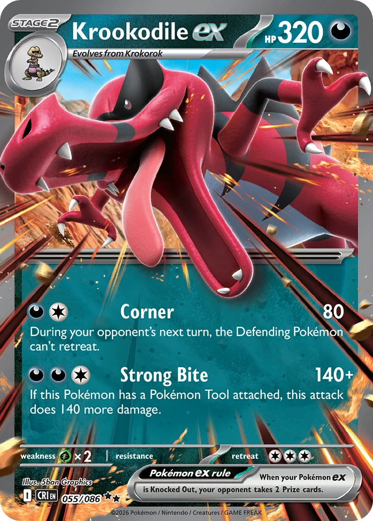 Krookodile ex — Holofoil