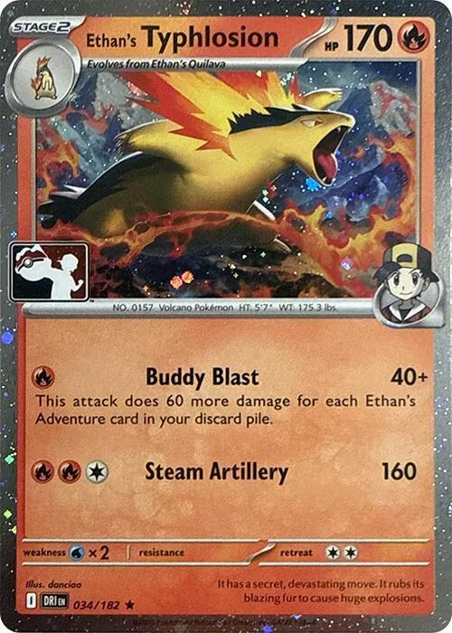 Ethan's Typhlosion - 034/182 — Cosmos Holo